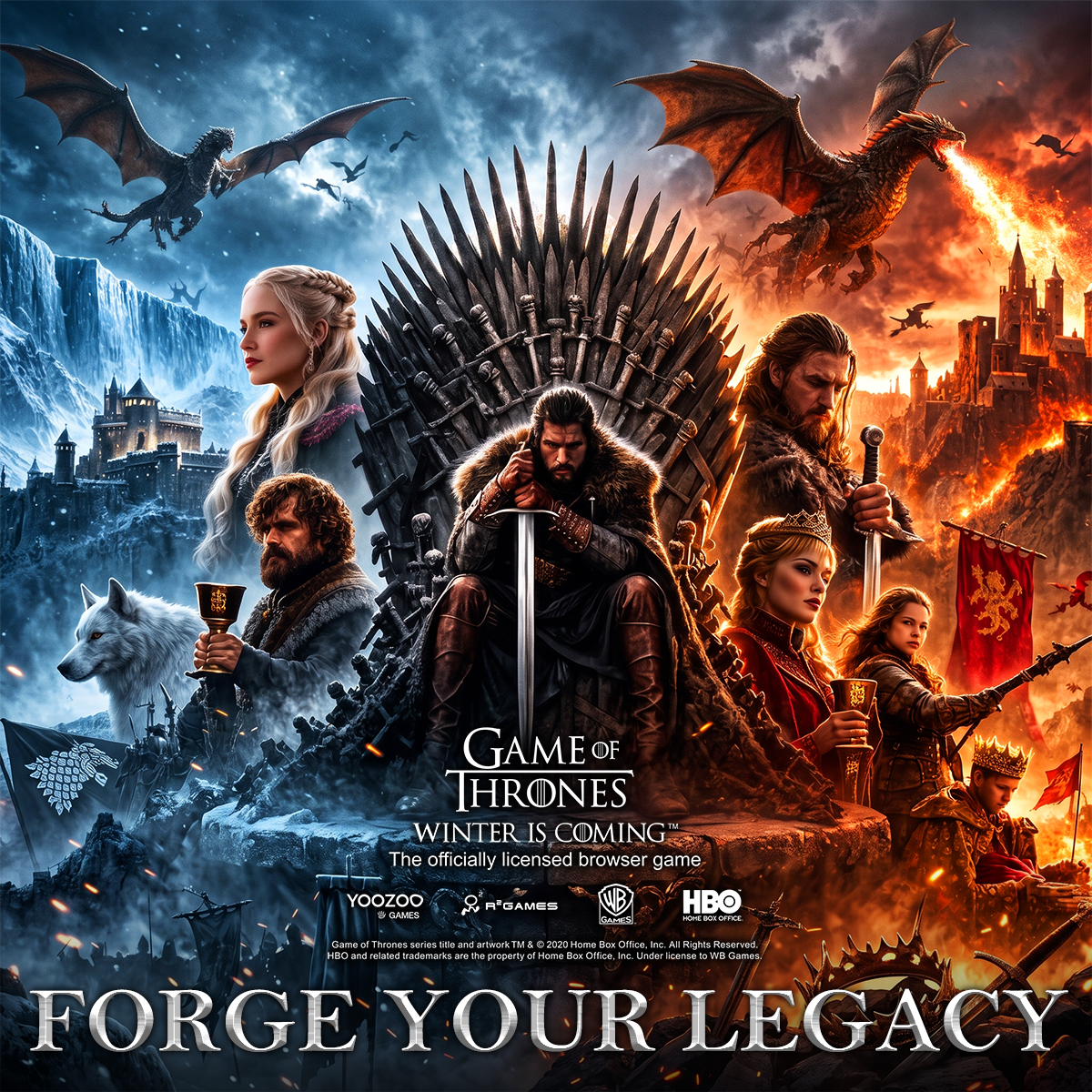 Game of Thrones at R2games.com Facebook ad