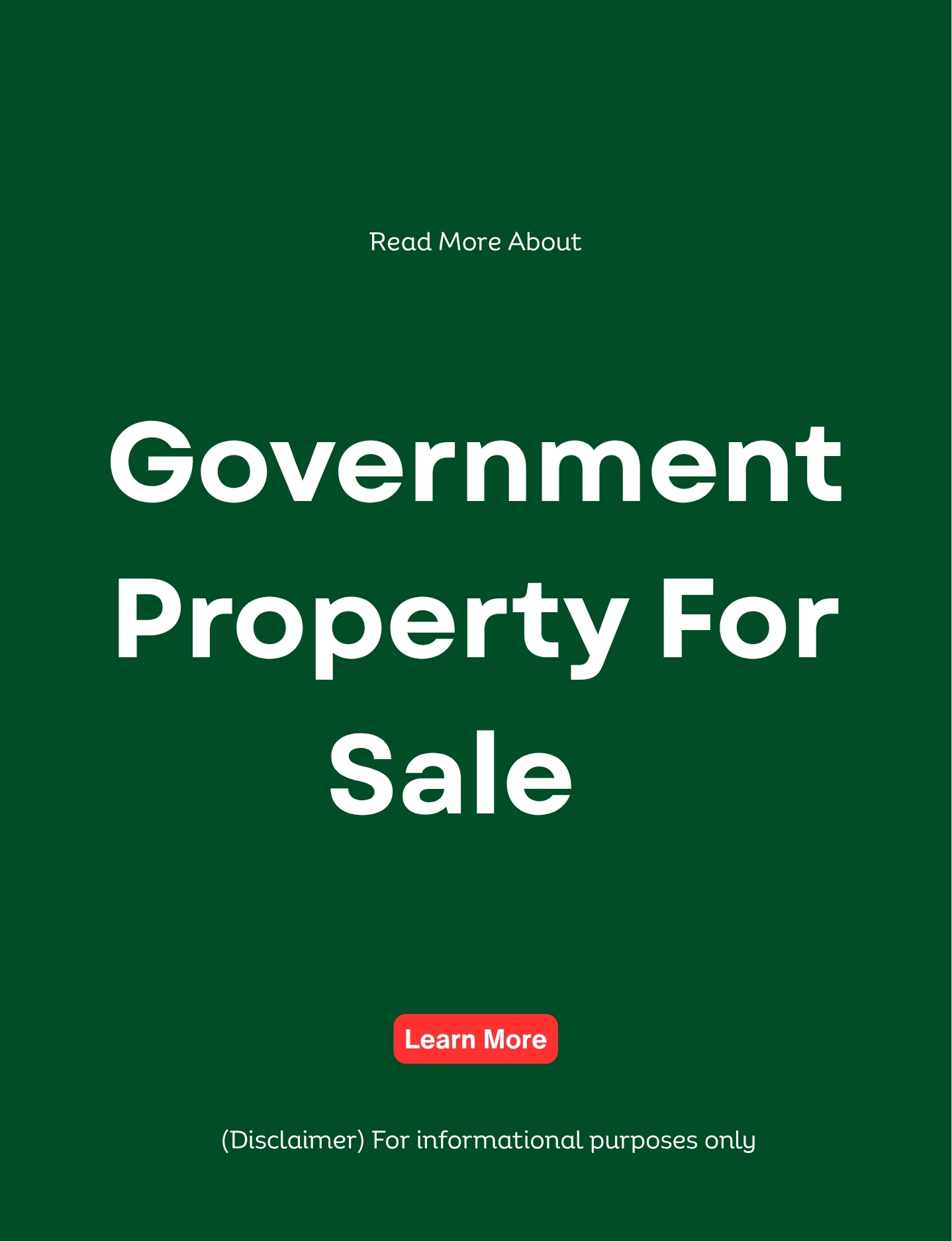 Insight Daily Facebook ad: Learn About Government Property Sales