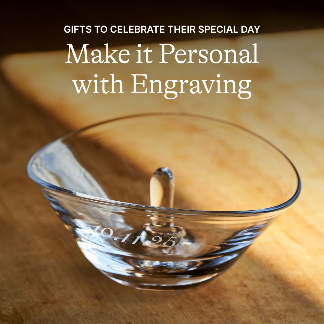 Simon Pearce Facebook ad: A Gift of Personalization