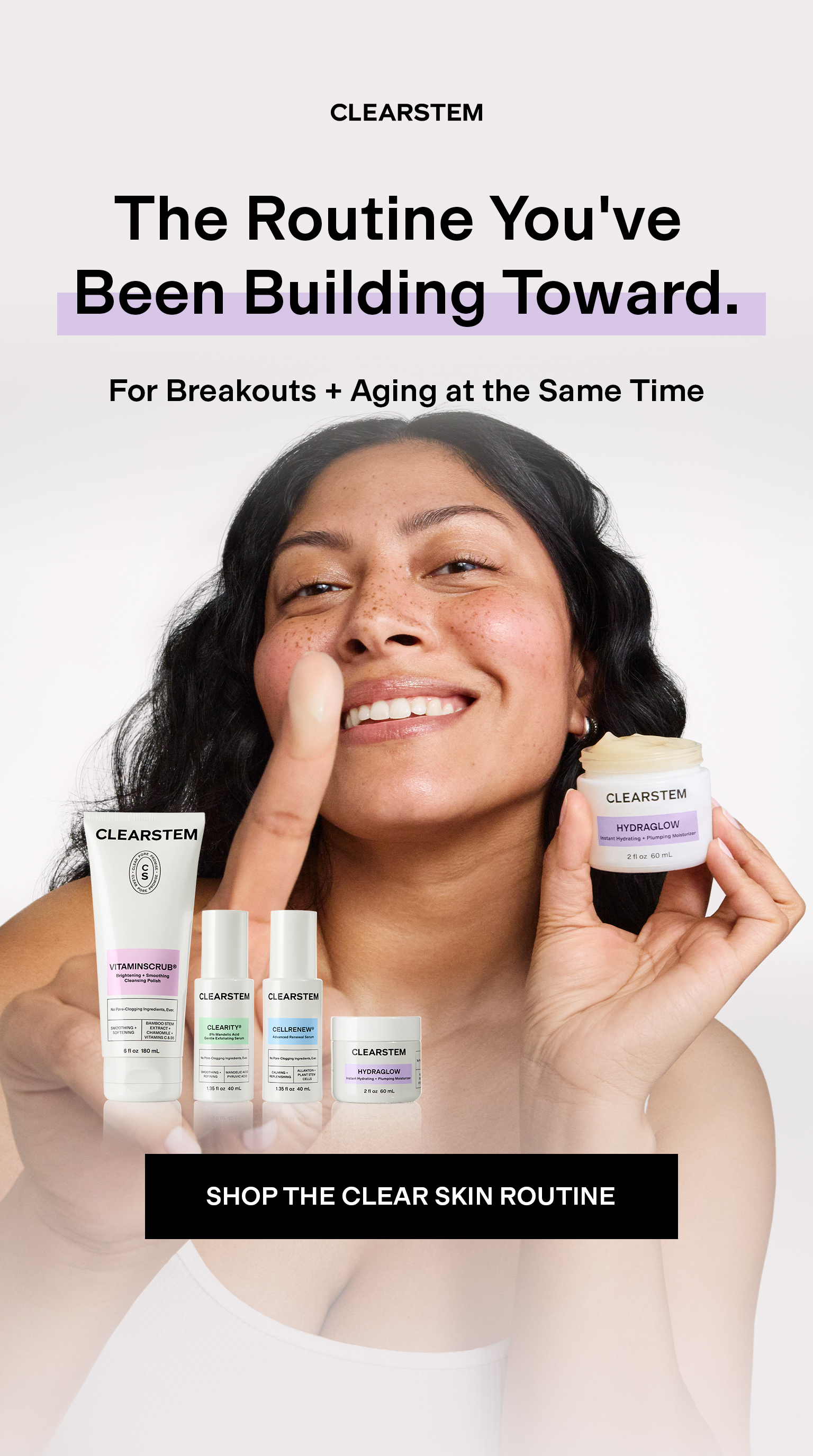 CLEARSTEM Skincare Facebook ad