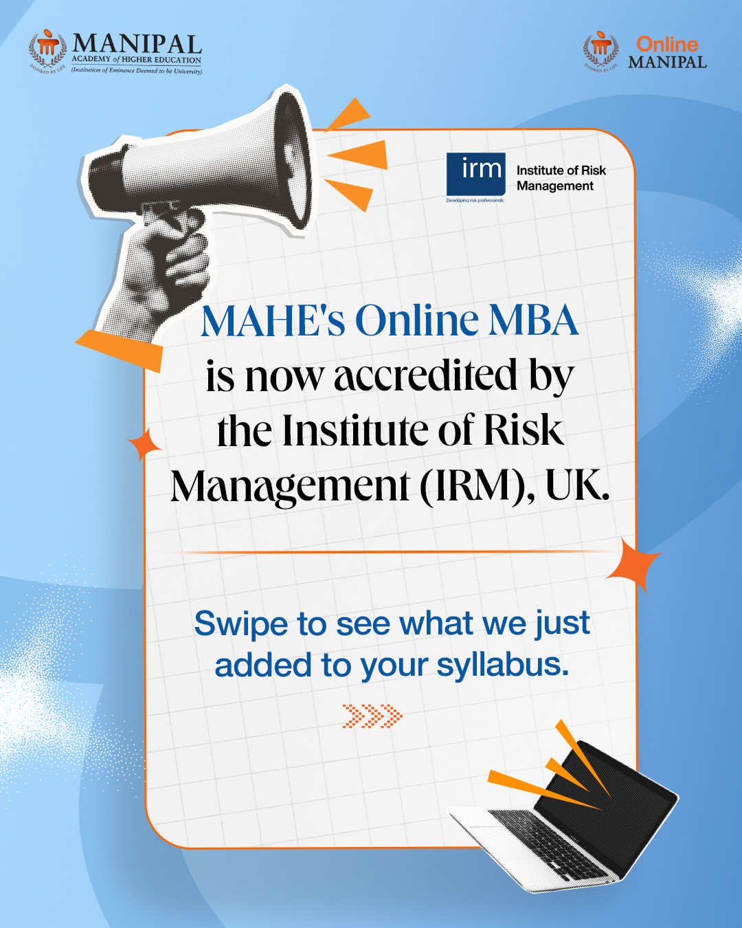 Manipal Academy of Higher Education - Online Facebook ad: What if your MBA could give you more…