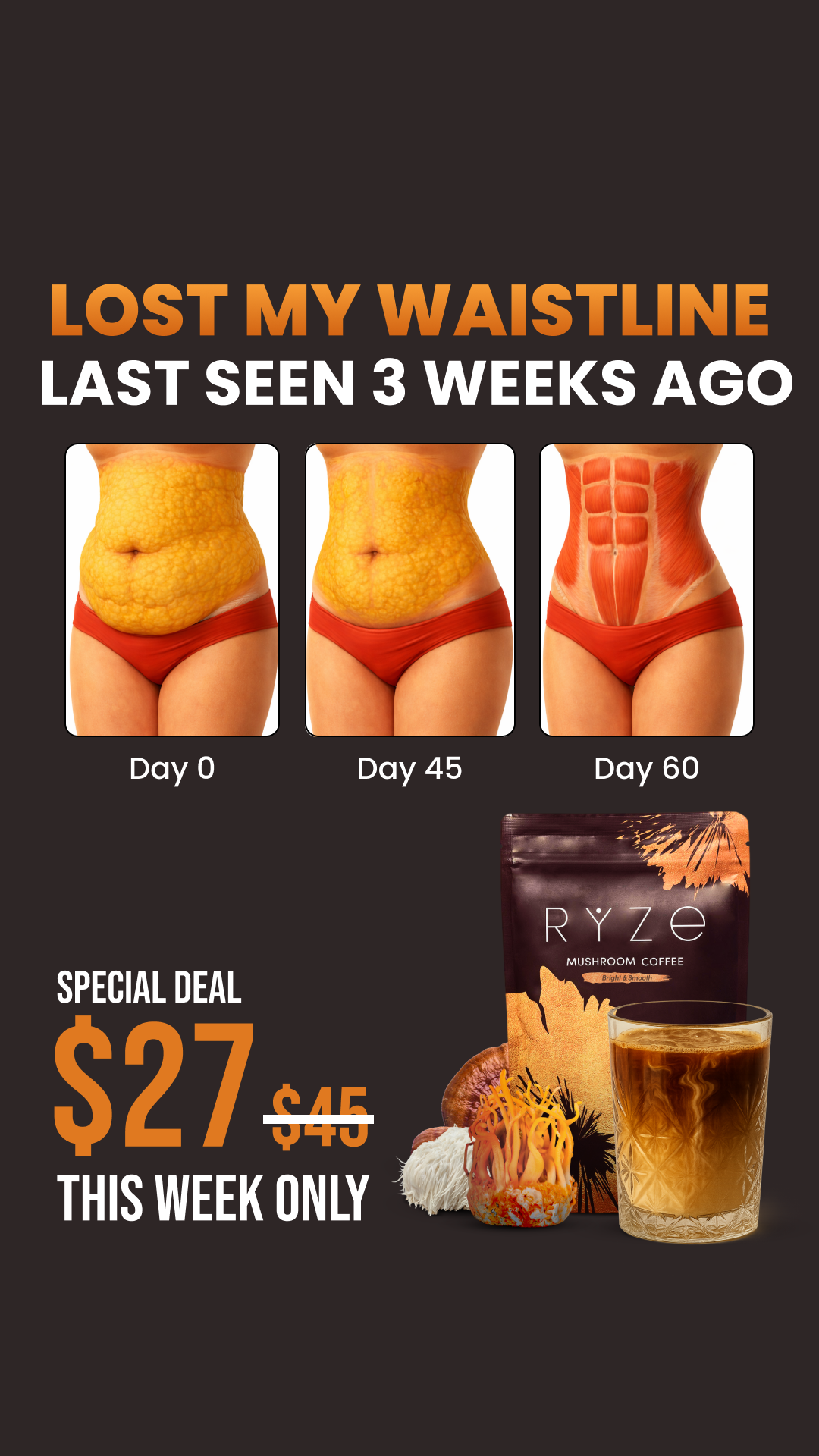 RYZE Superfoods Facebook ad