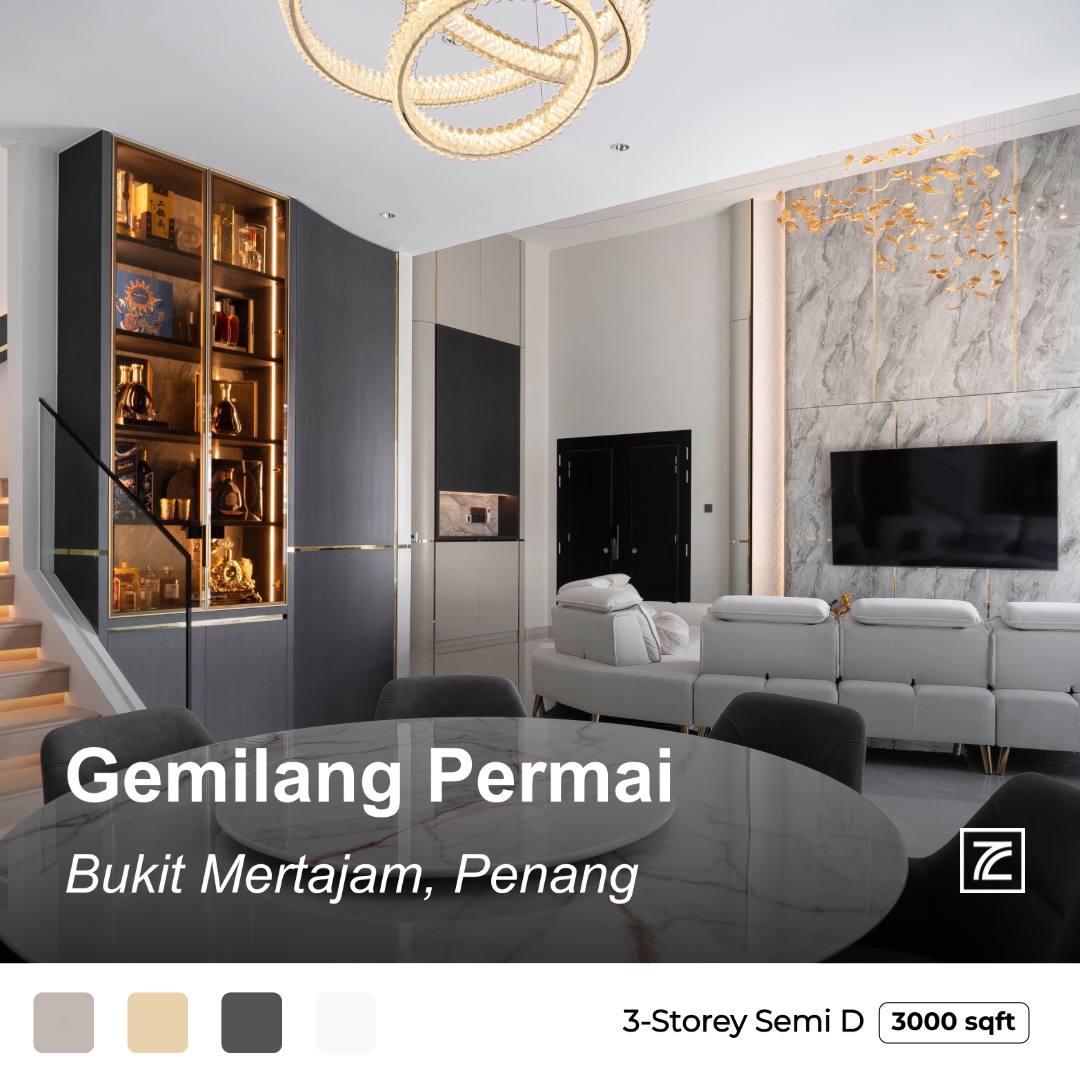 ZIDS DESIGN Sdn Bhd Facebook ad: 第一次走进来,就被这个客厅 WOW 到