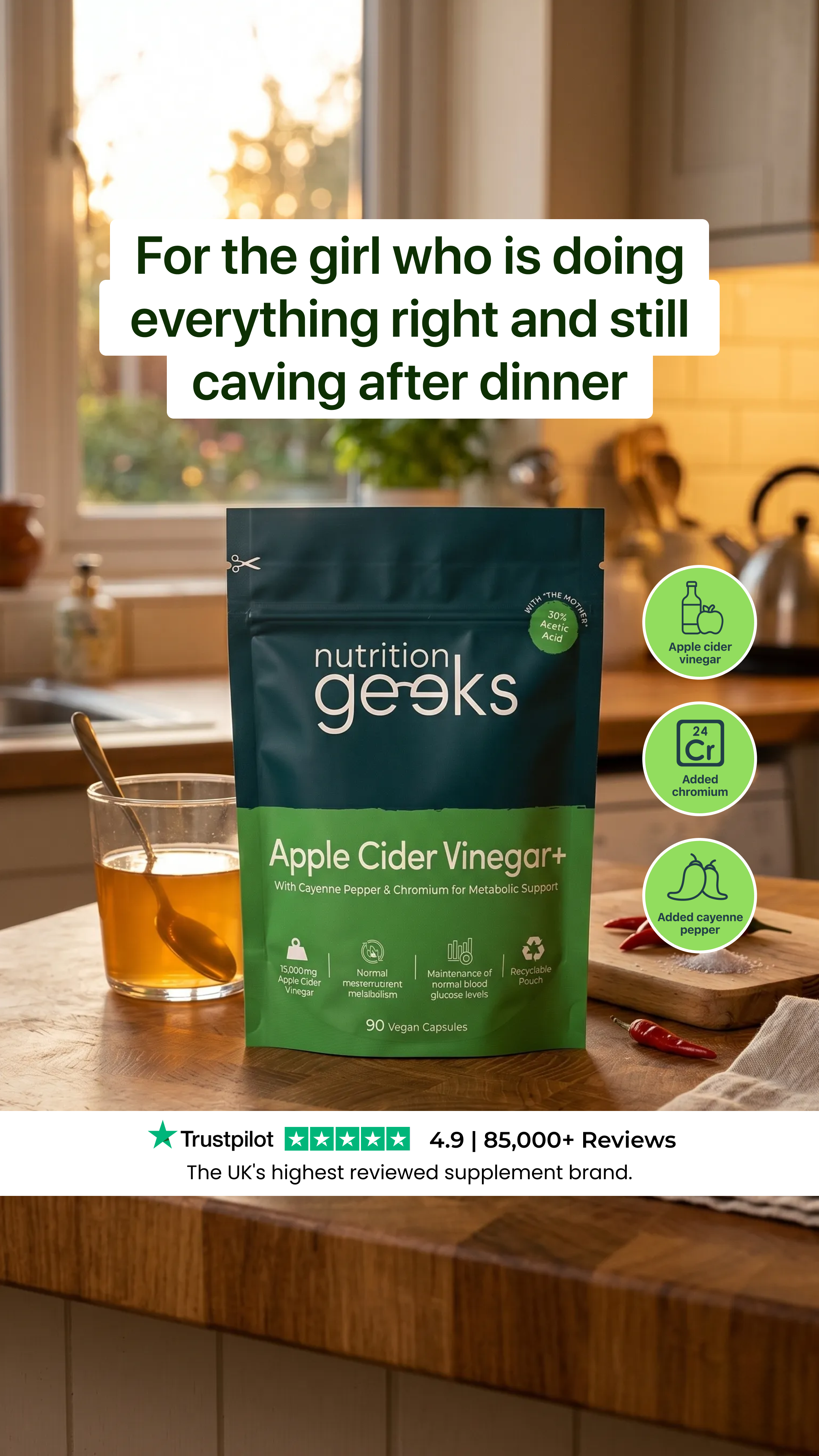 Radiant Over 40 Facebook ad