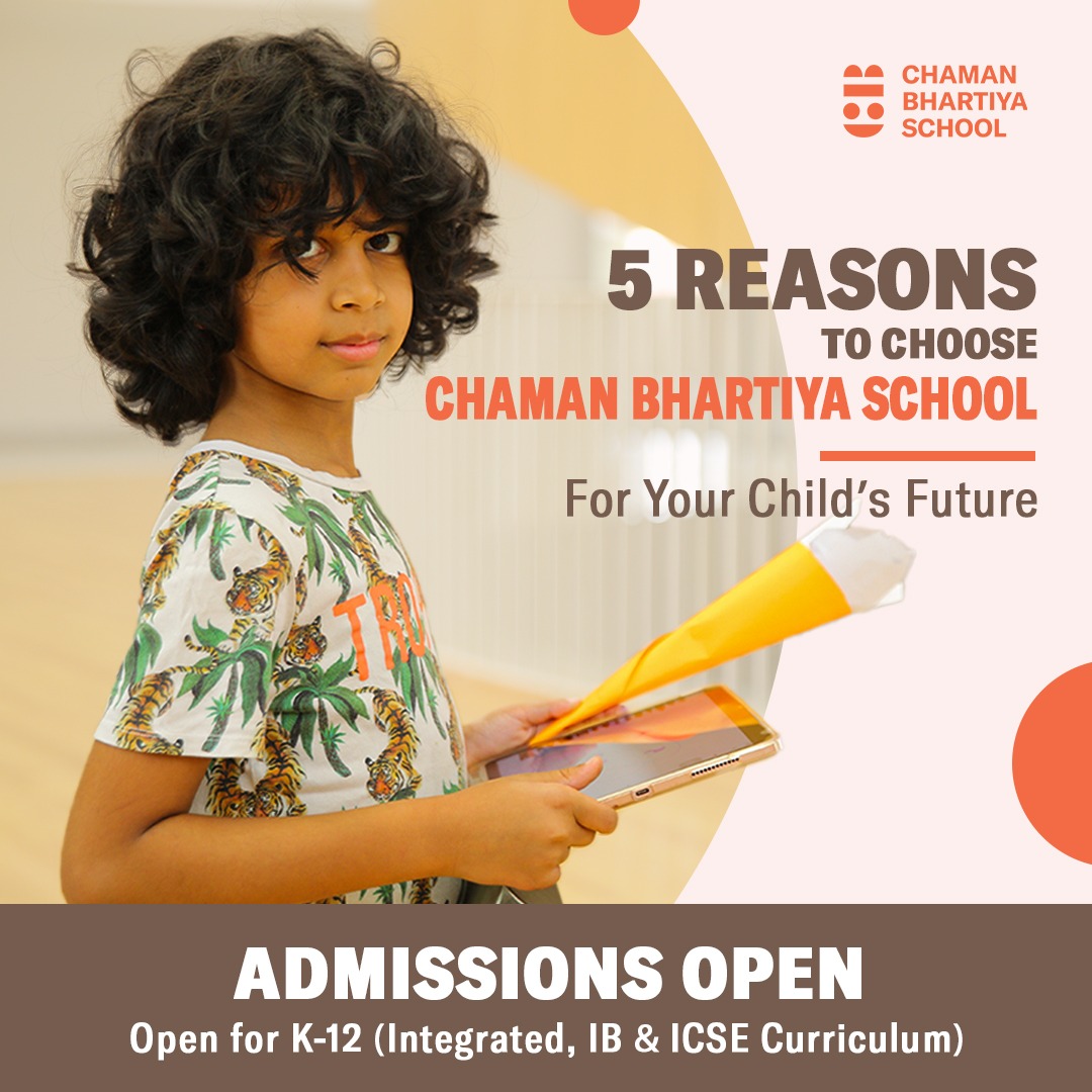 Chaman Bhartiya School Facebook ad: We ensure your child is future-ready with the…