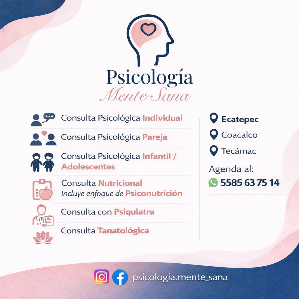 Psicología Mente Sana Facebook ad: En Psicología Mente Sana estamos para acompañarte en…