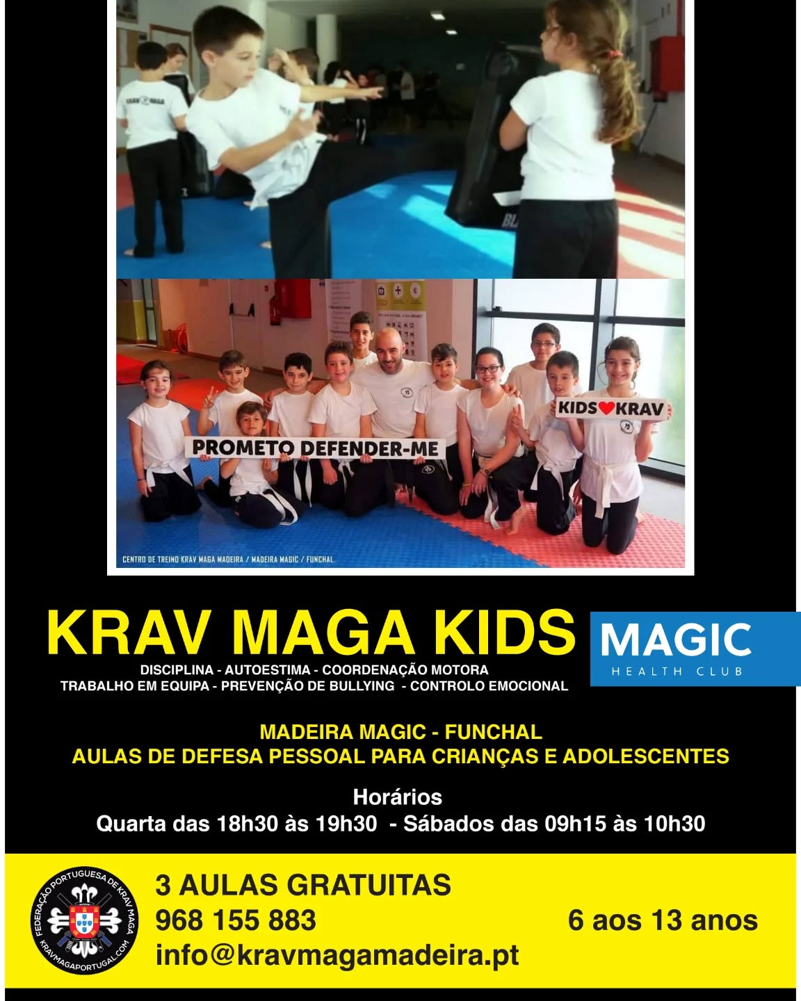 kravmaga.madeira_bruno.freitas Facebook ad: O KRAV MAGAE AS CRIANÇAS