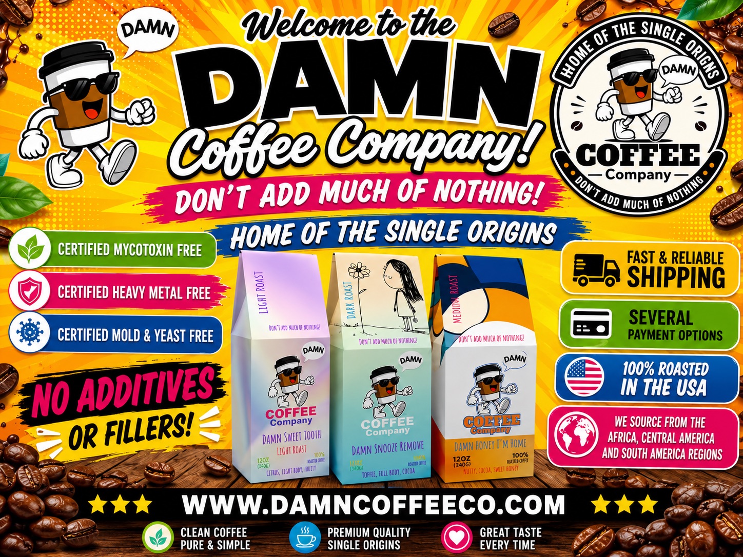 Damn CoffeeCompany Facebook ad