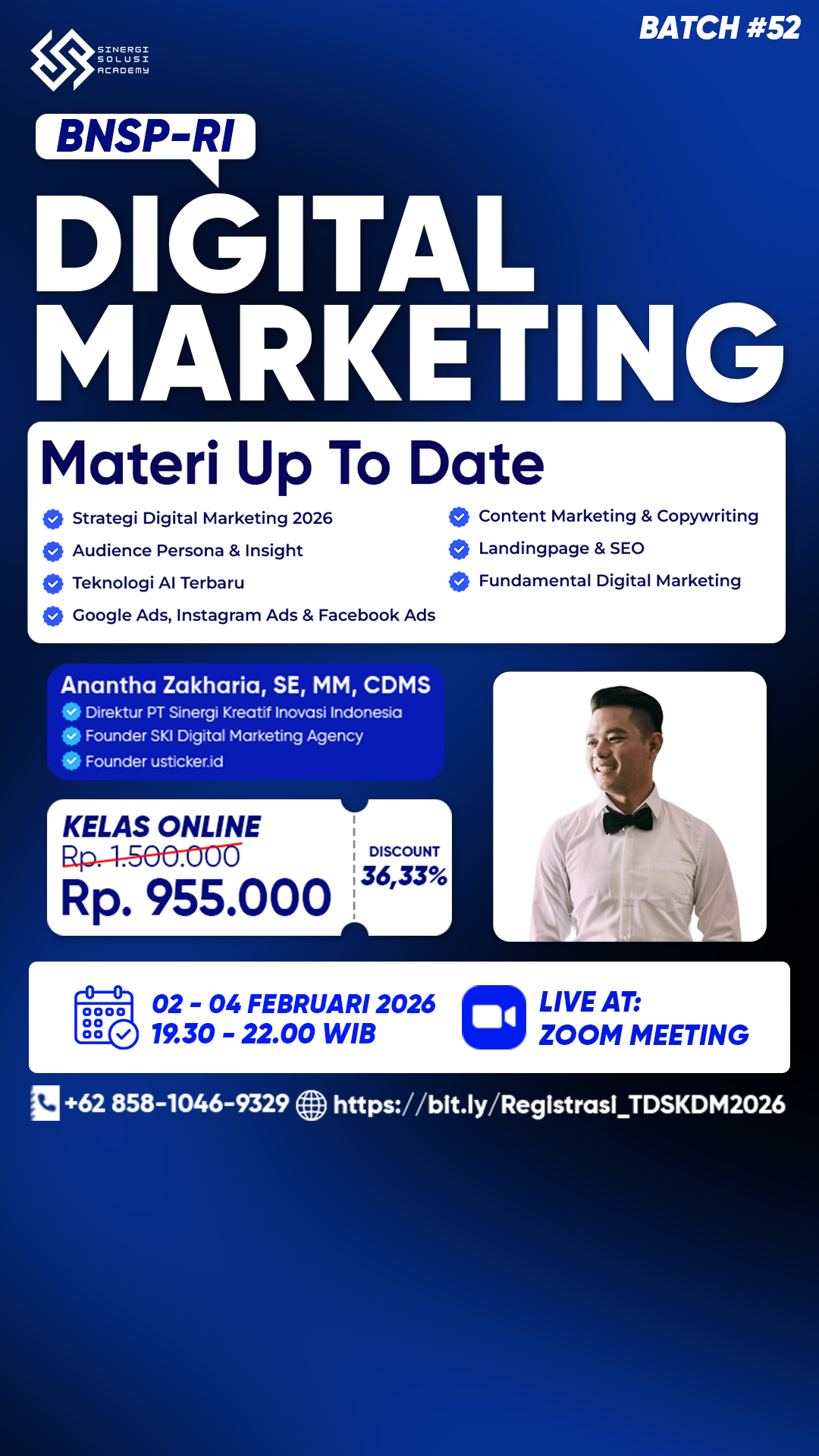 Sinergi Solusi Academy Facebook ad from Jan 13, 2026