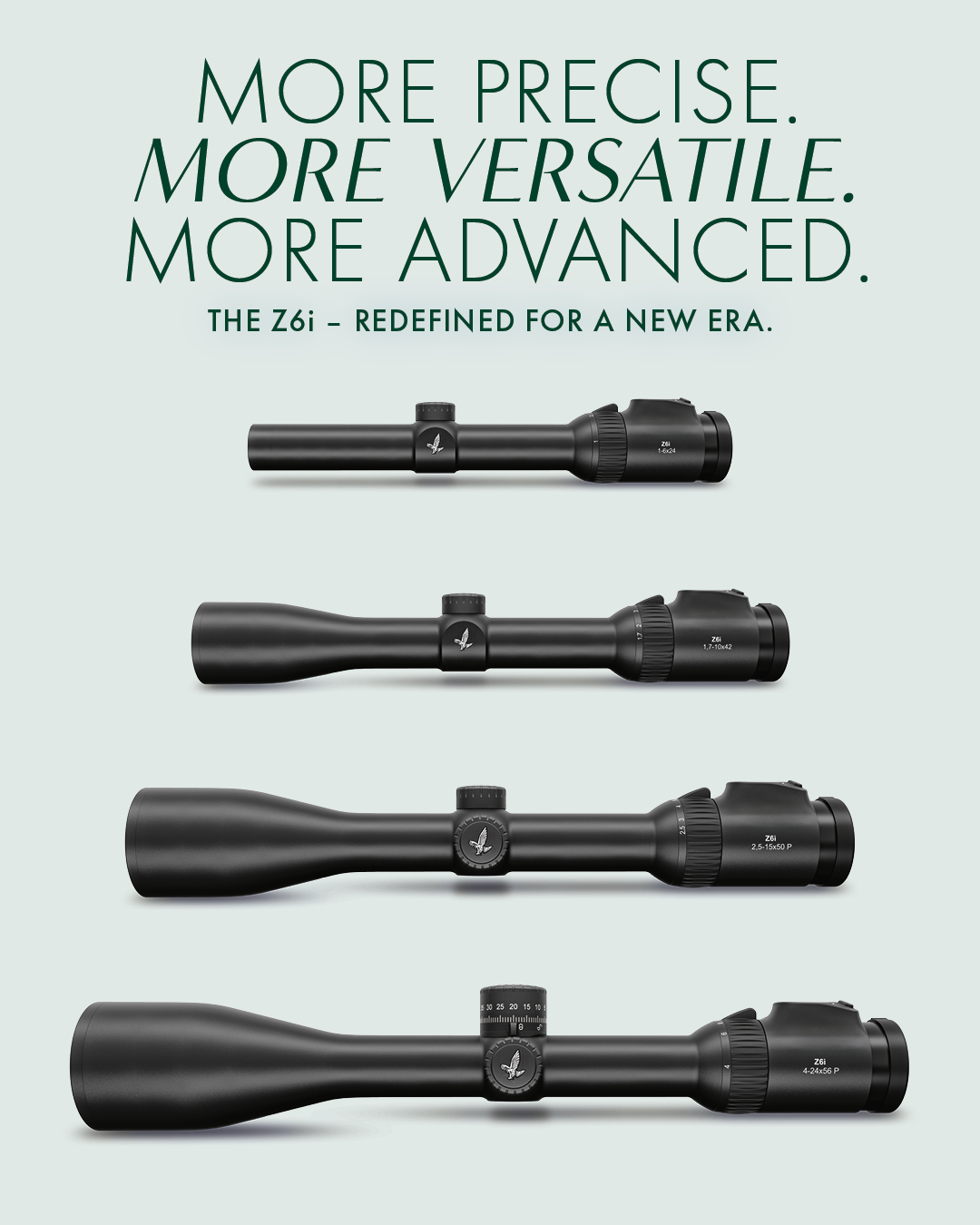SWAROVSKI OPTIK Hunting Facebook ad: The Z6i, redefined for a new era.