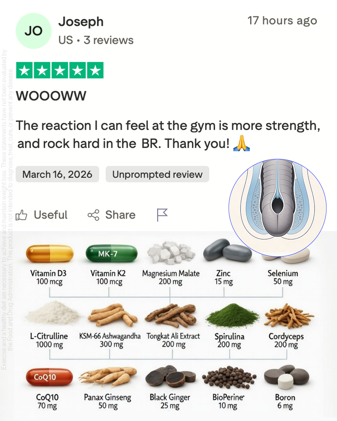 Erodus Formula For Men Facebook ad