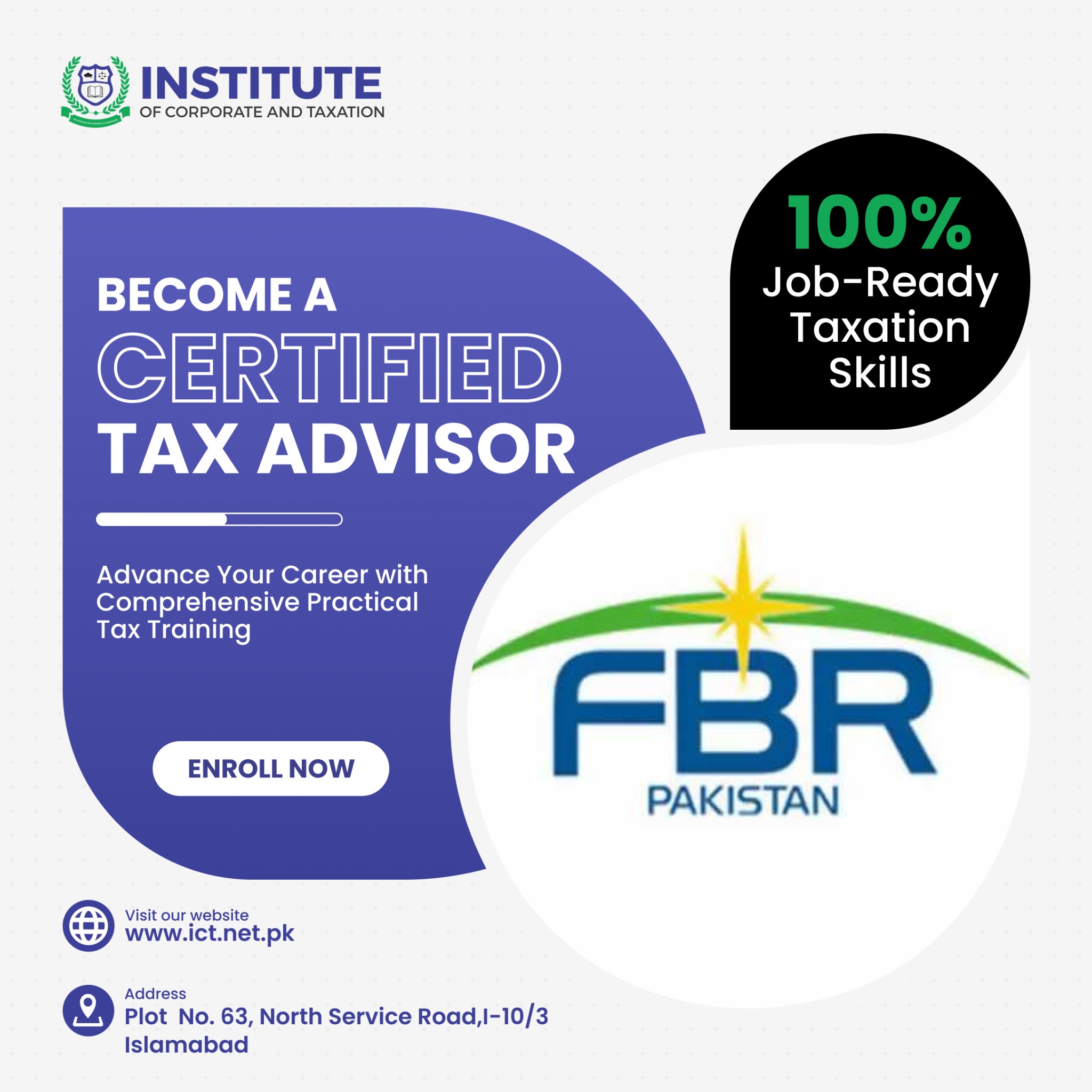 Institute of Corporate and Taxation of Pakistan Facebook ad