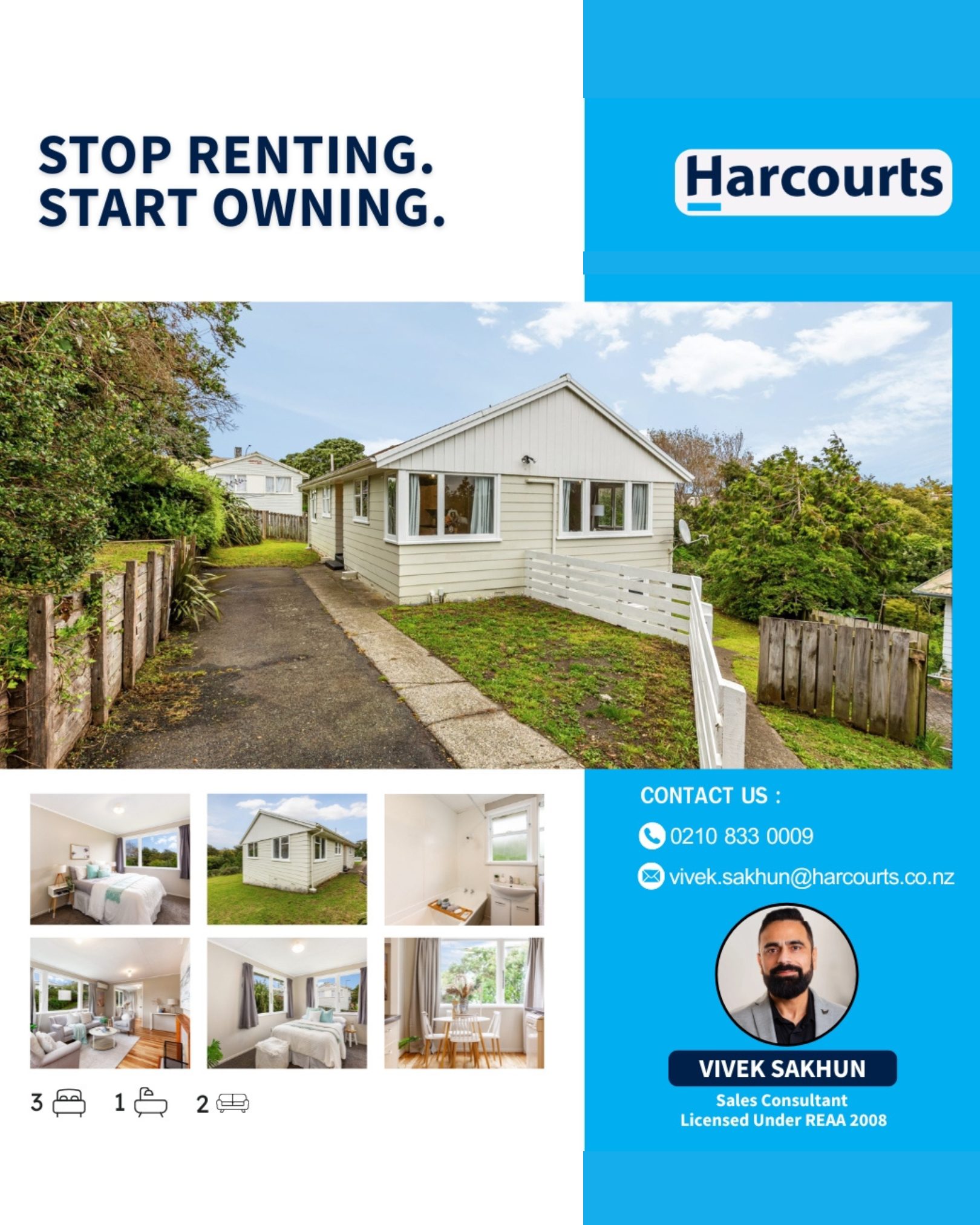 Vivek Sakhun - Harcourts Paremata, Wellington Facebook ad