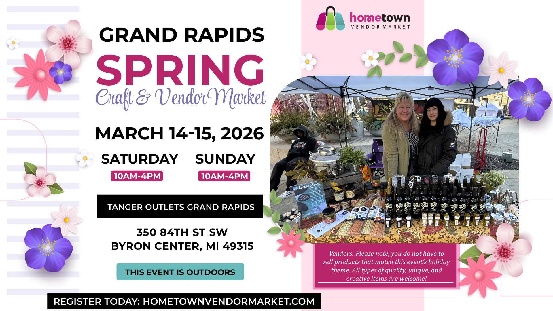 Hometown Vendor Market Facebook ad