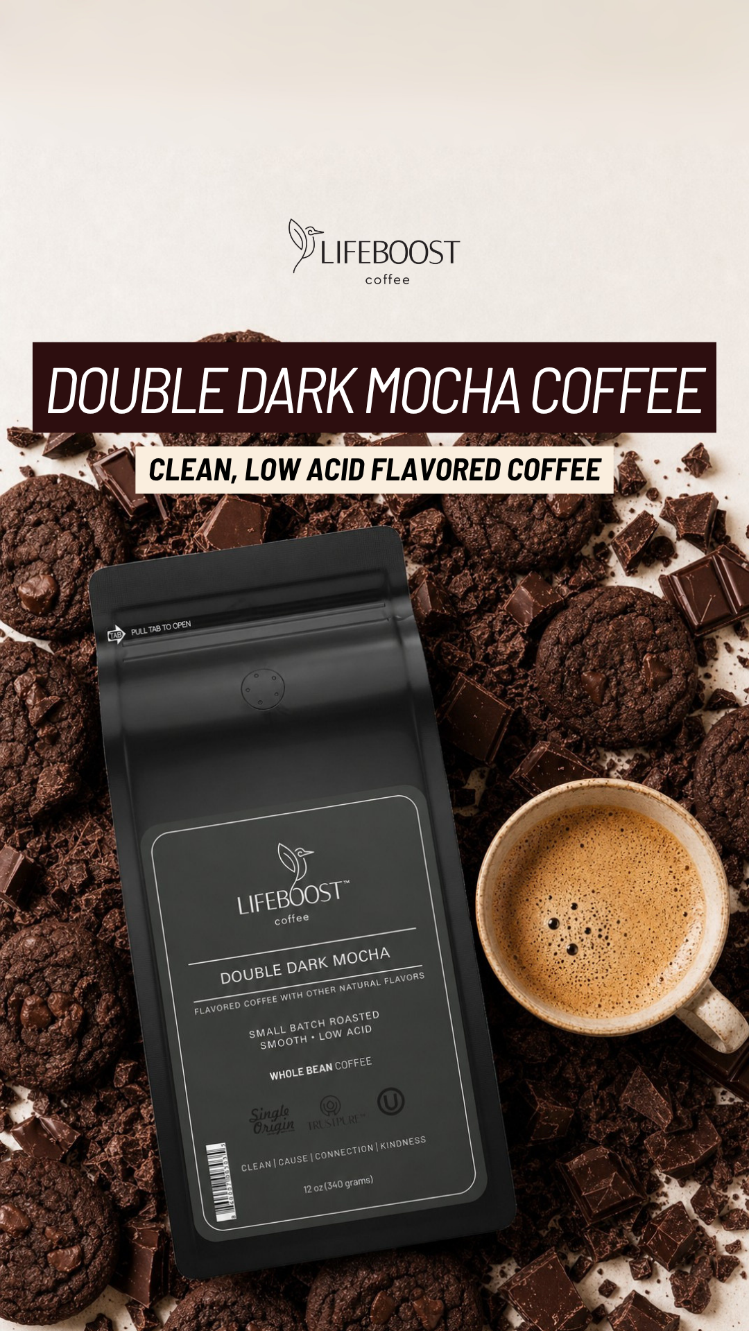 Lifeboost Coffee Facebook ad