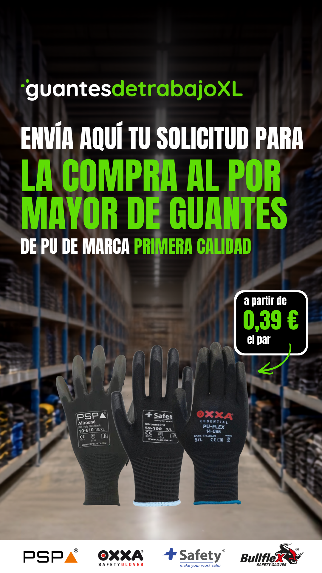 Pluswerkhandschoenen Facebook ad: Solicita un presupuesto