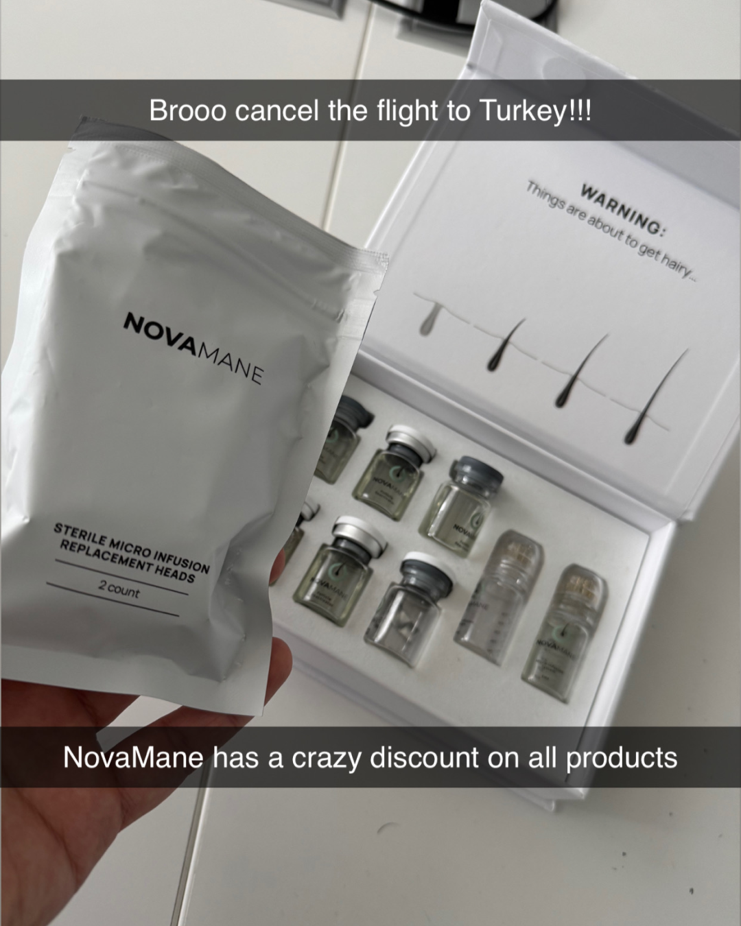 NovaMane Facebook ad