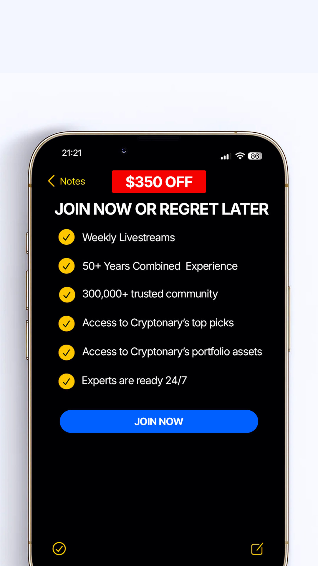 Cryptonary Facebook ad