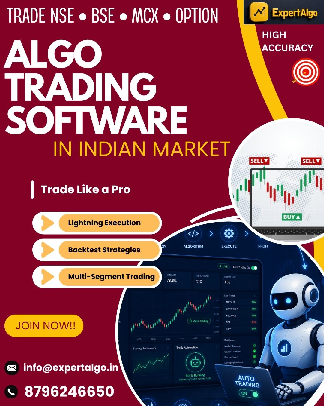 Expert technologies Facebook ad: Chat with us.