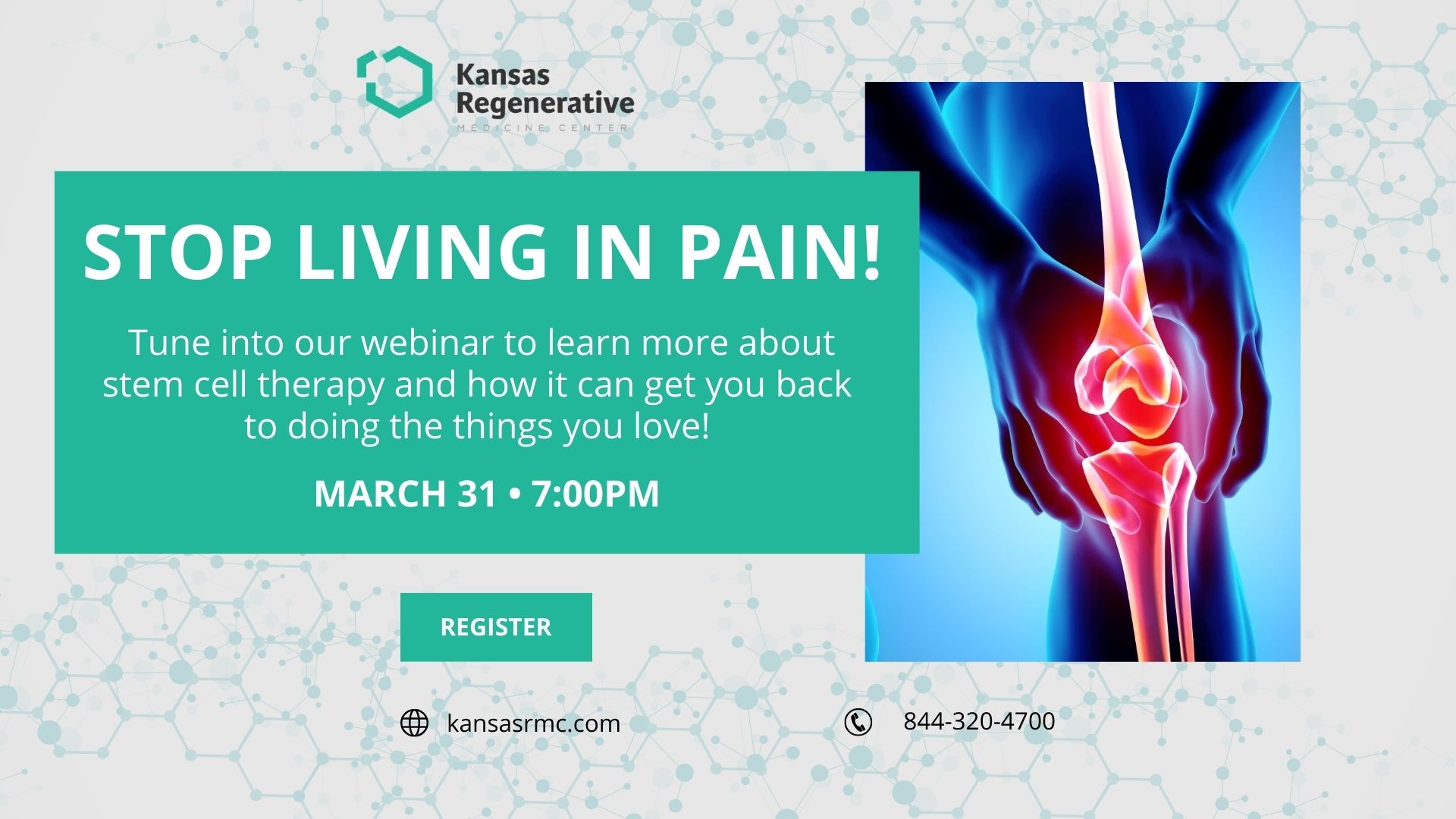 Kansas Regenerative Medicine Center Facebook ad