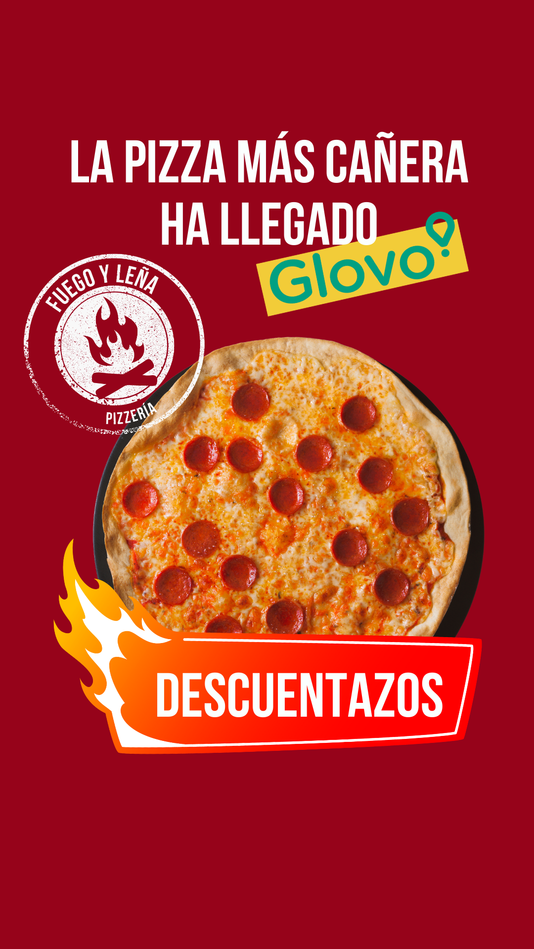 Fuego y leña Facebook ad