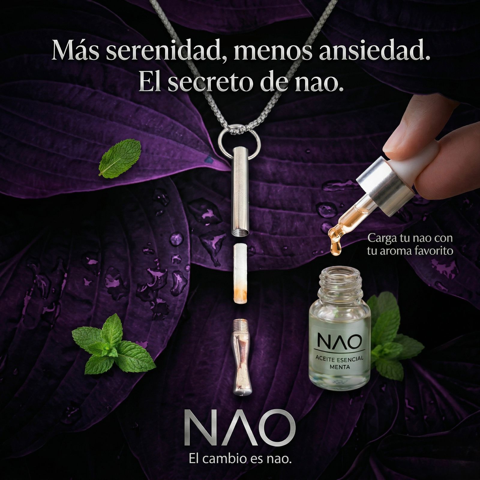 Nao calm Facebook ad: Frena la ansiedad en 10 segundos
