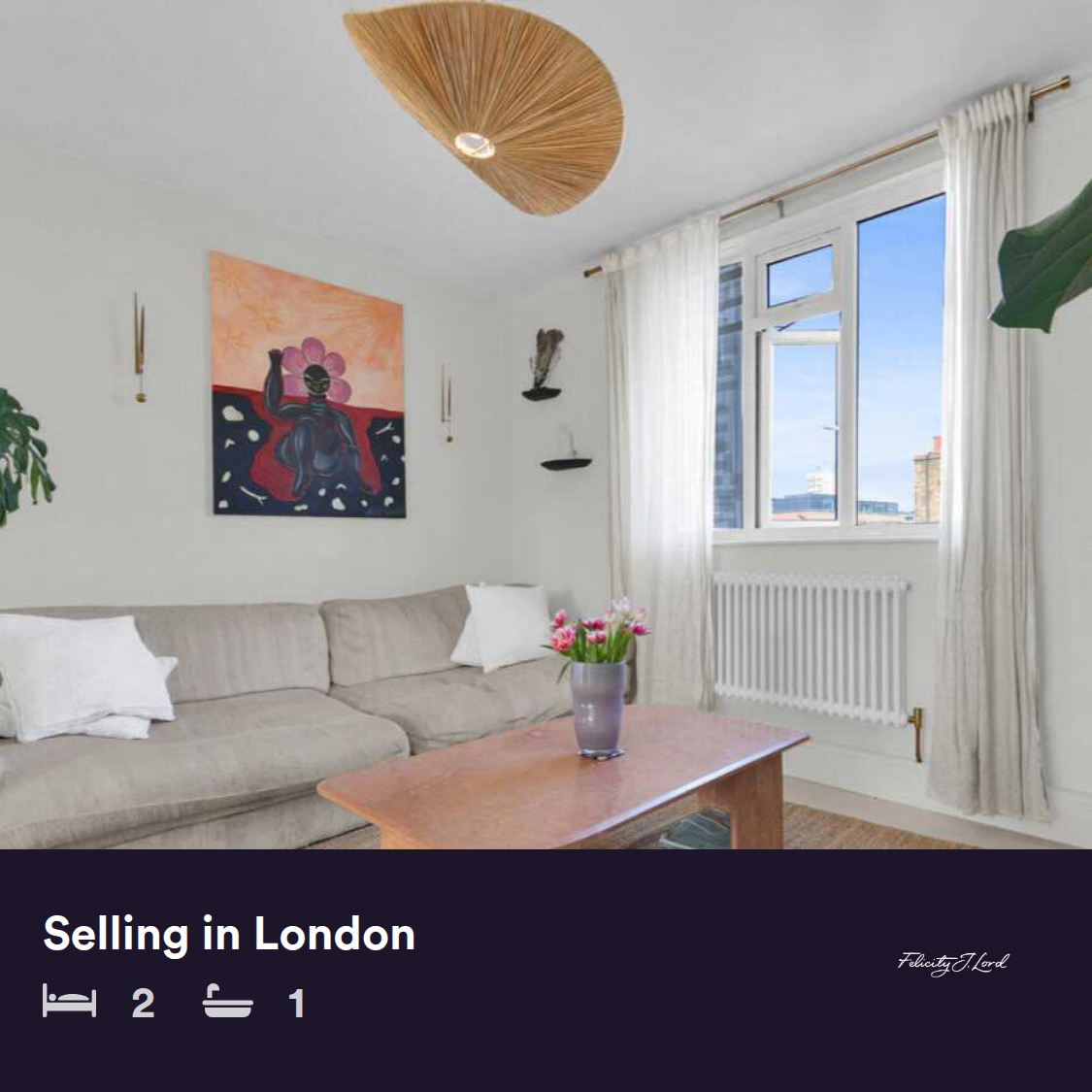 Felicity J Lord Hackney Facebook ad: Located on the third floor of Classic Mansions on Well…