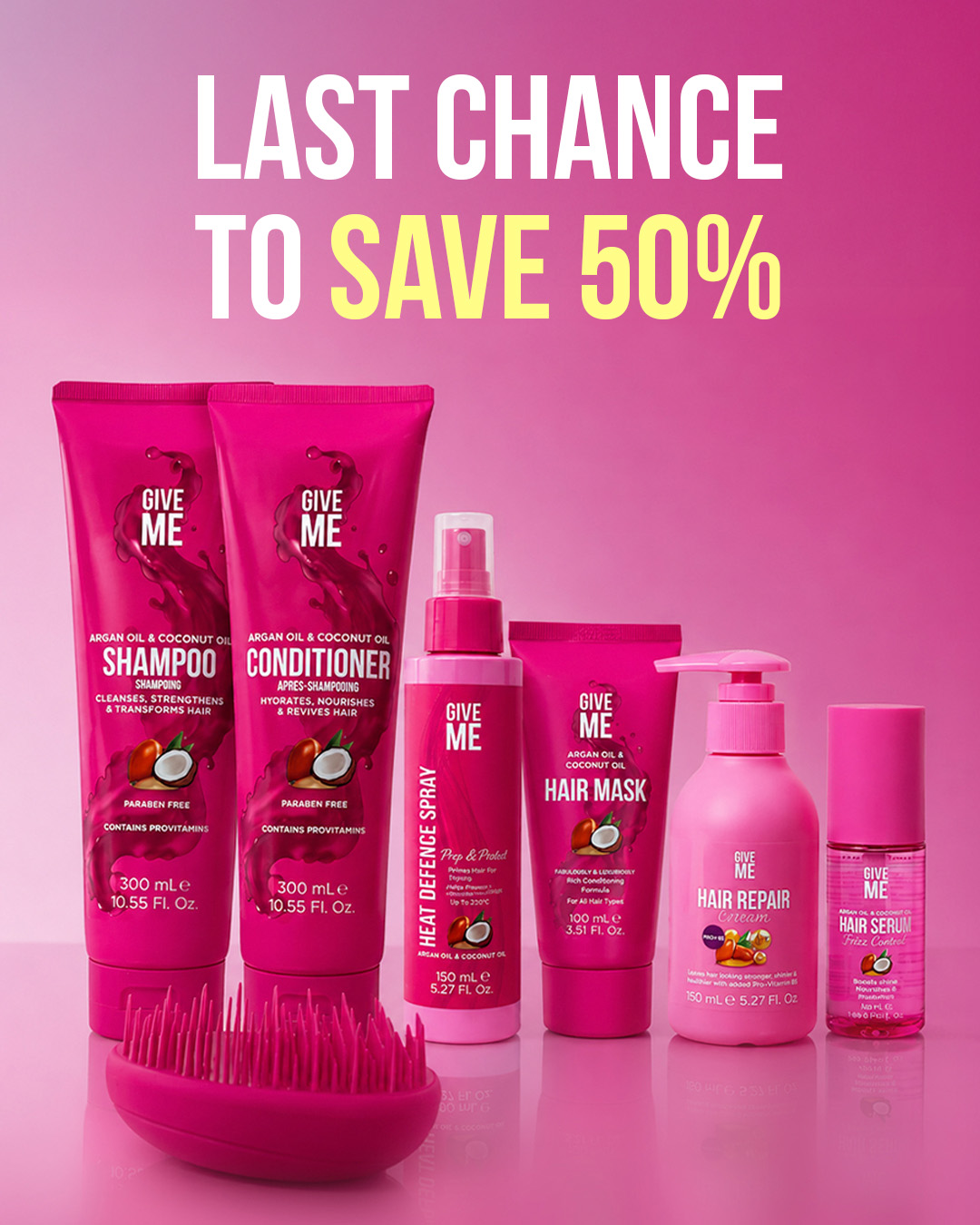 Give Me Cosmetics Facebook ad: Worth £71. Now Only £17.50