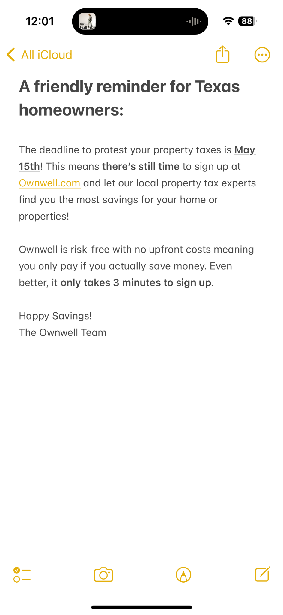 Ownwell Facebook ad from Apr 24, 2026