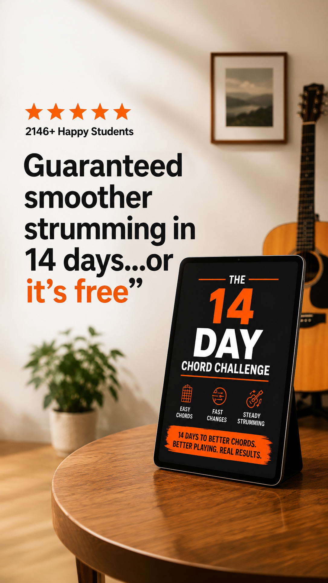 5 Minute Guitar Lessons Facebook ad