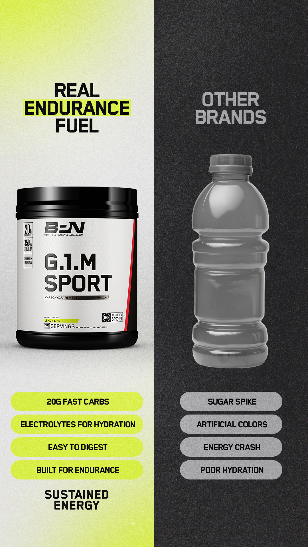 Bare Performance Nutrition Facebook ad