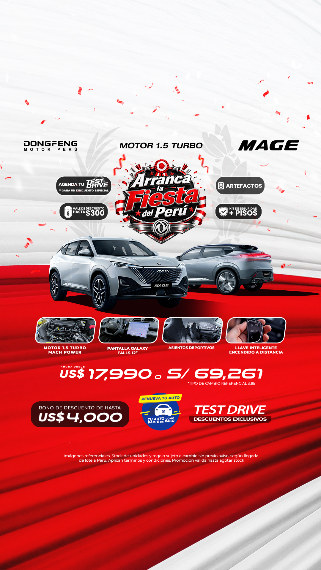 Dongfeng Perú Facebook ad: MAGE - 1.5 Turbo