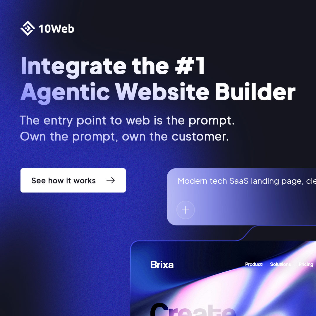 10Web Facebook ad