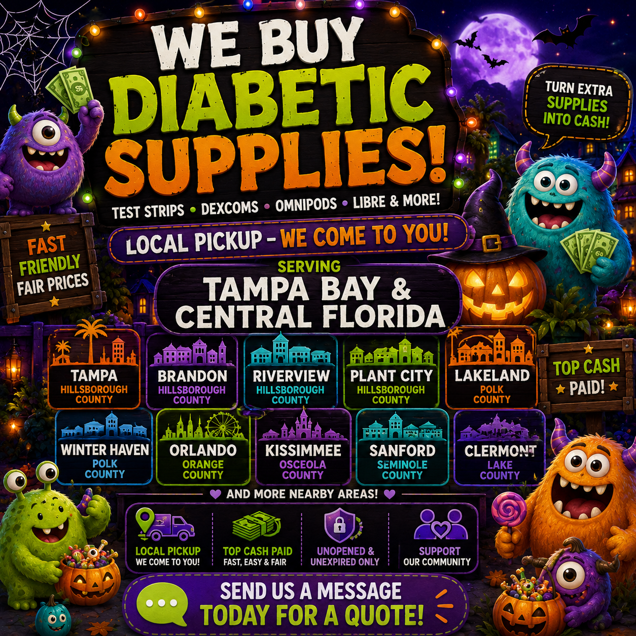Test Strip Depot- Cash For Diabetic Supplies  Facebook ad