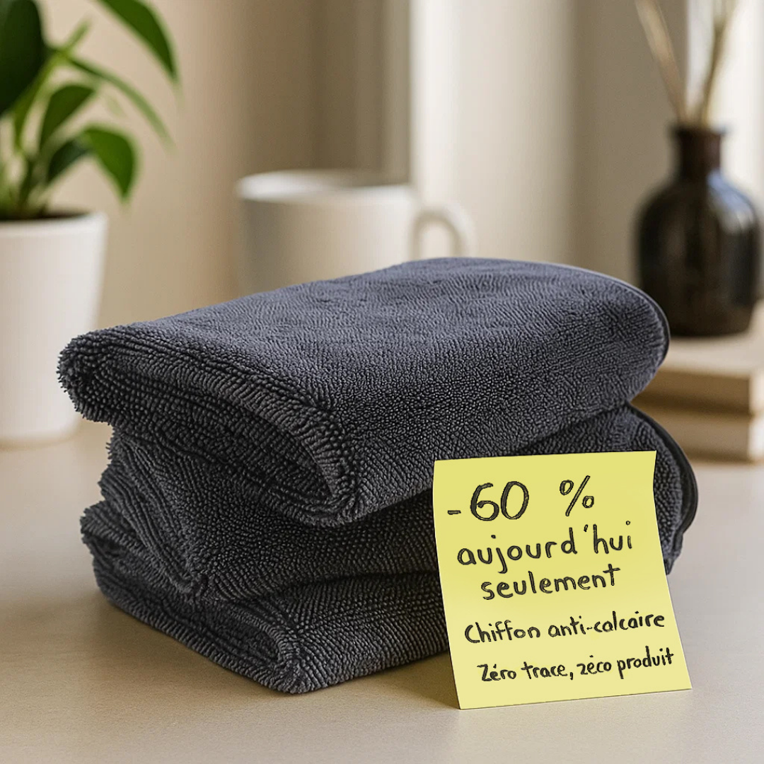 MIRO France Facebook ad: 2 chiffons achetés, le 3ème est offert!
