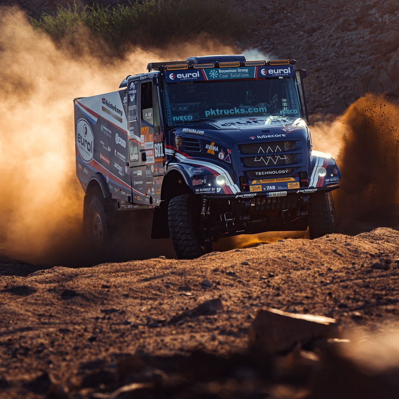 Eurol Lubricants Facebook ad: Mitchel van den Brink P2 in the truck…