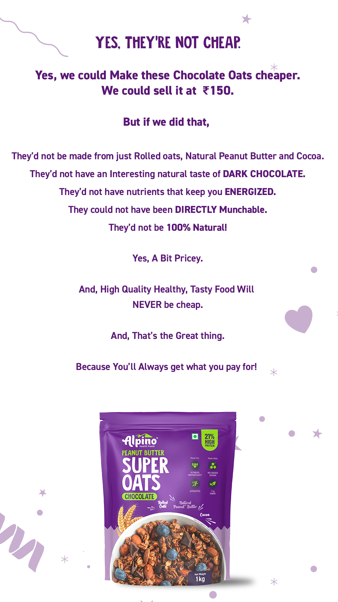 Alpino Health Foods Facebook ad