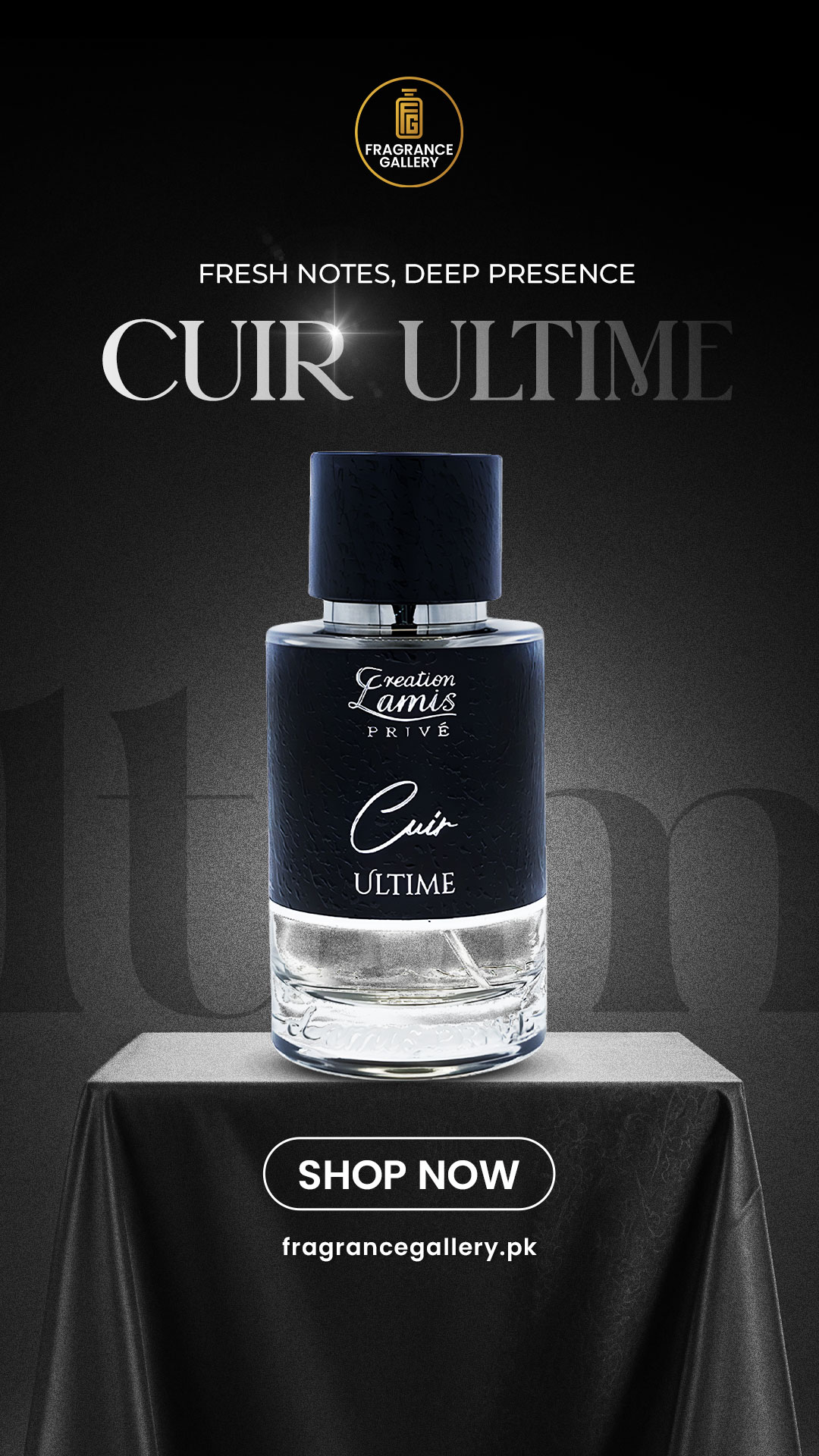 FragranceGallery.pk Facebook ad: FLAT 10% OFF ON PRIVÉ COLLECTION