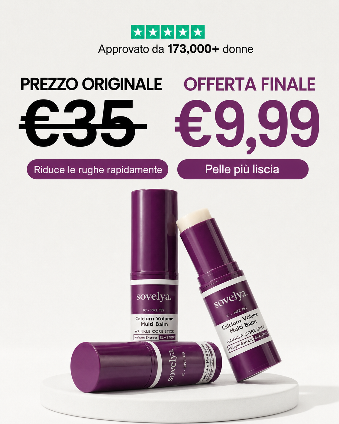 Sovelya Facebook ad: OFFERTA LAMPO 10€ SOLO PER OGGI