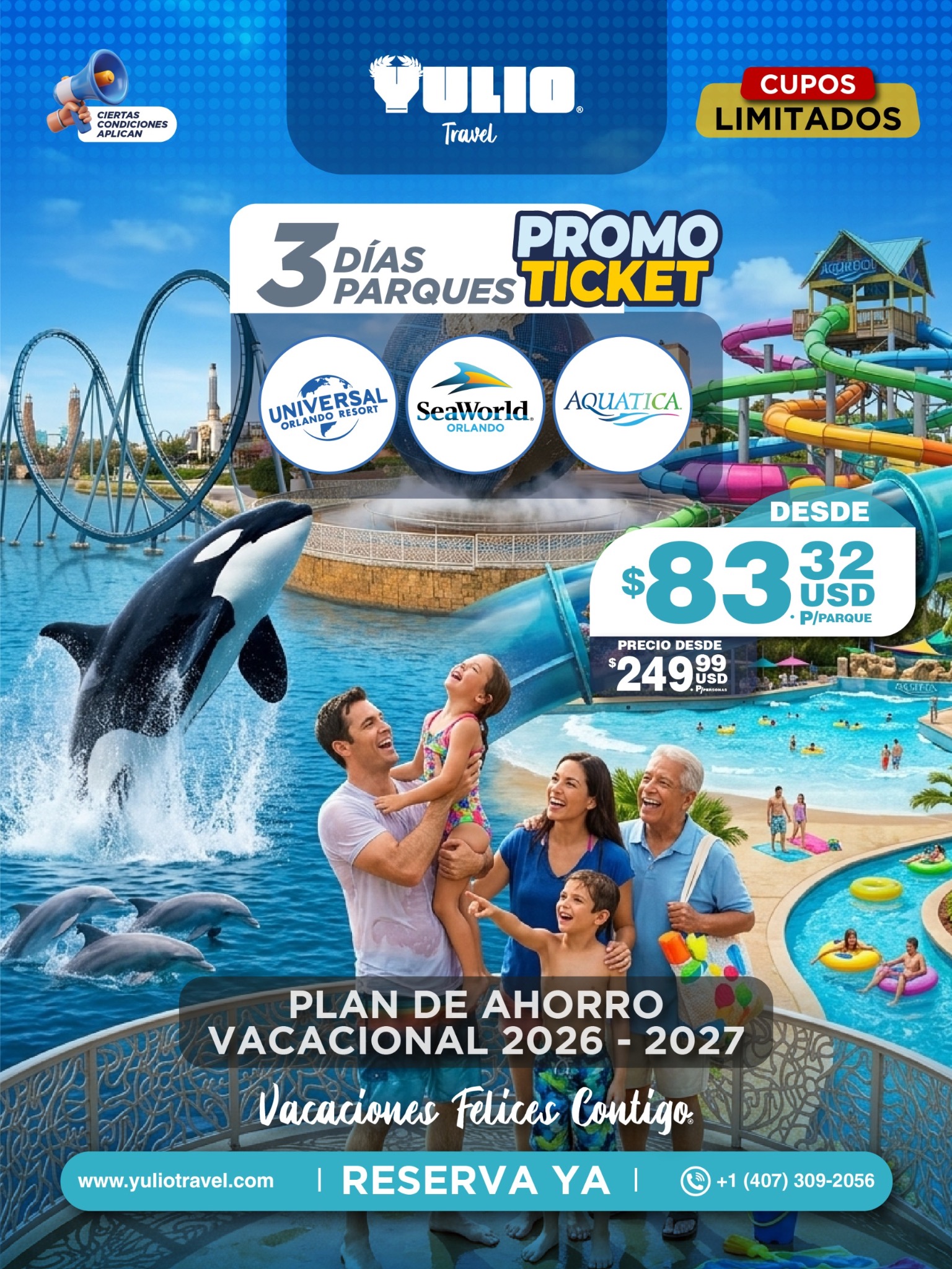 Yulio Travel Facebook ad: Chatea con nosotros