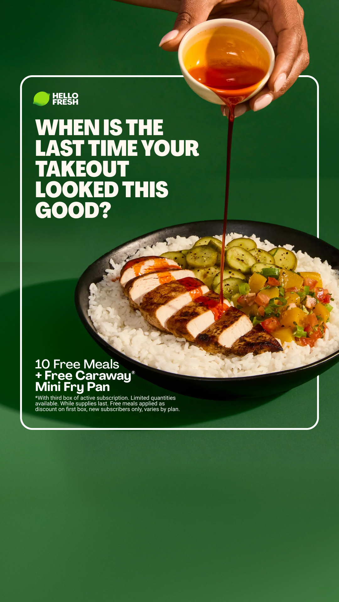 HelloFresh Facebook ad