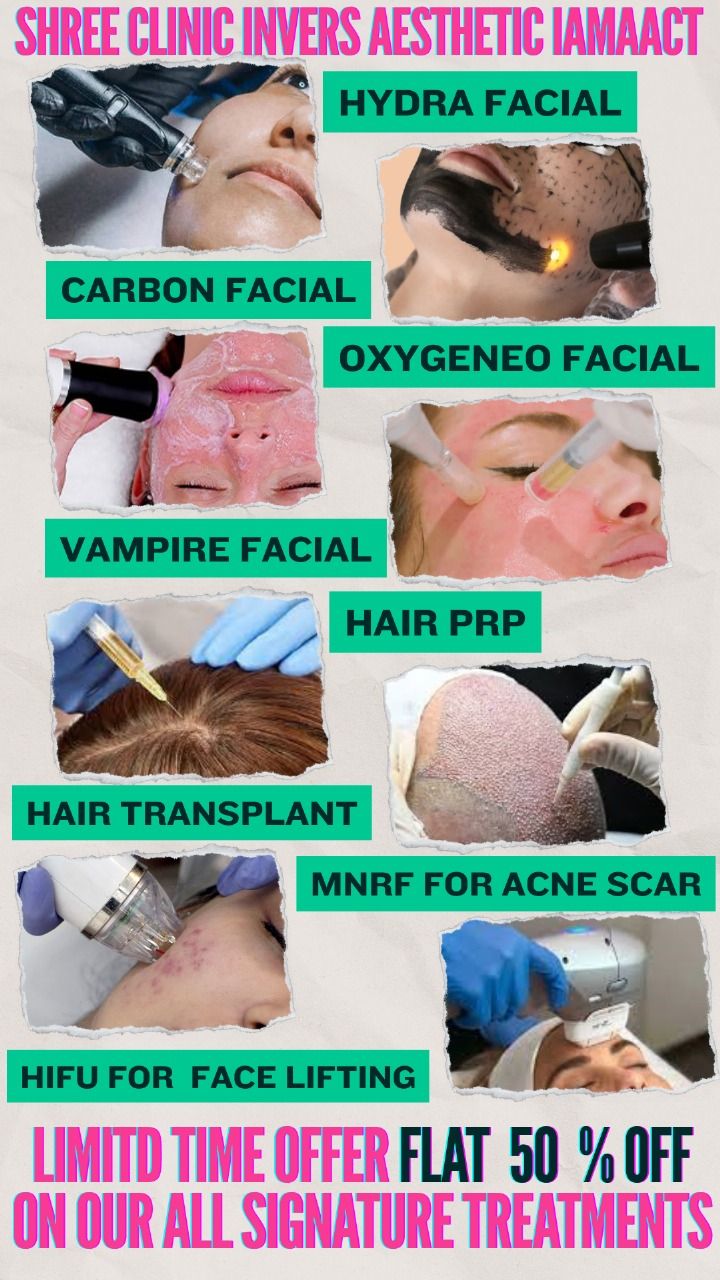 Shreeclinic Inversaesthetic Iamaact Facebook ad: FACE SKIN HAIR & LASER Rx