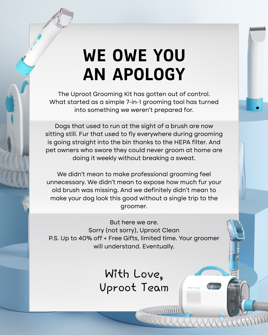 Uproot Clean Facebook ad
