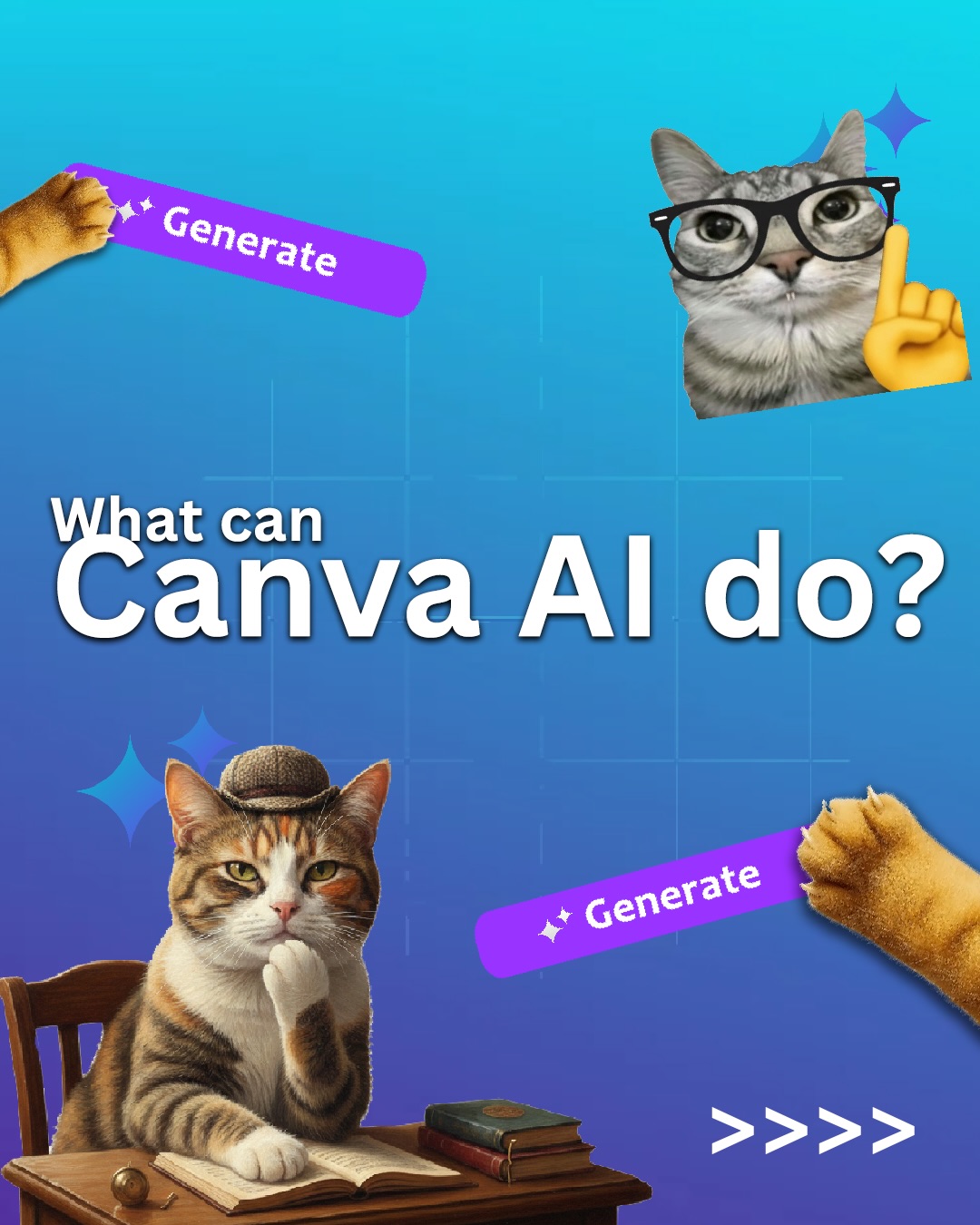 Canva Facebook ad: meow meow meow meow