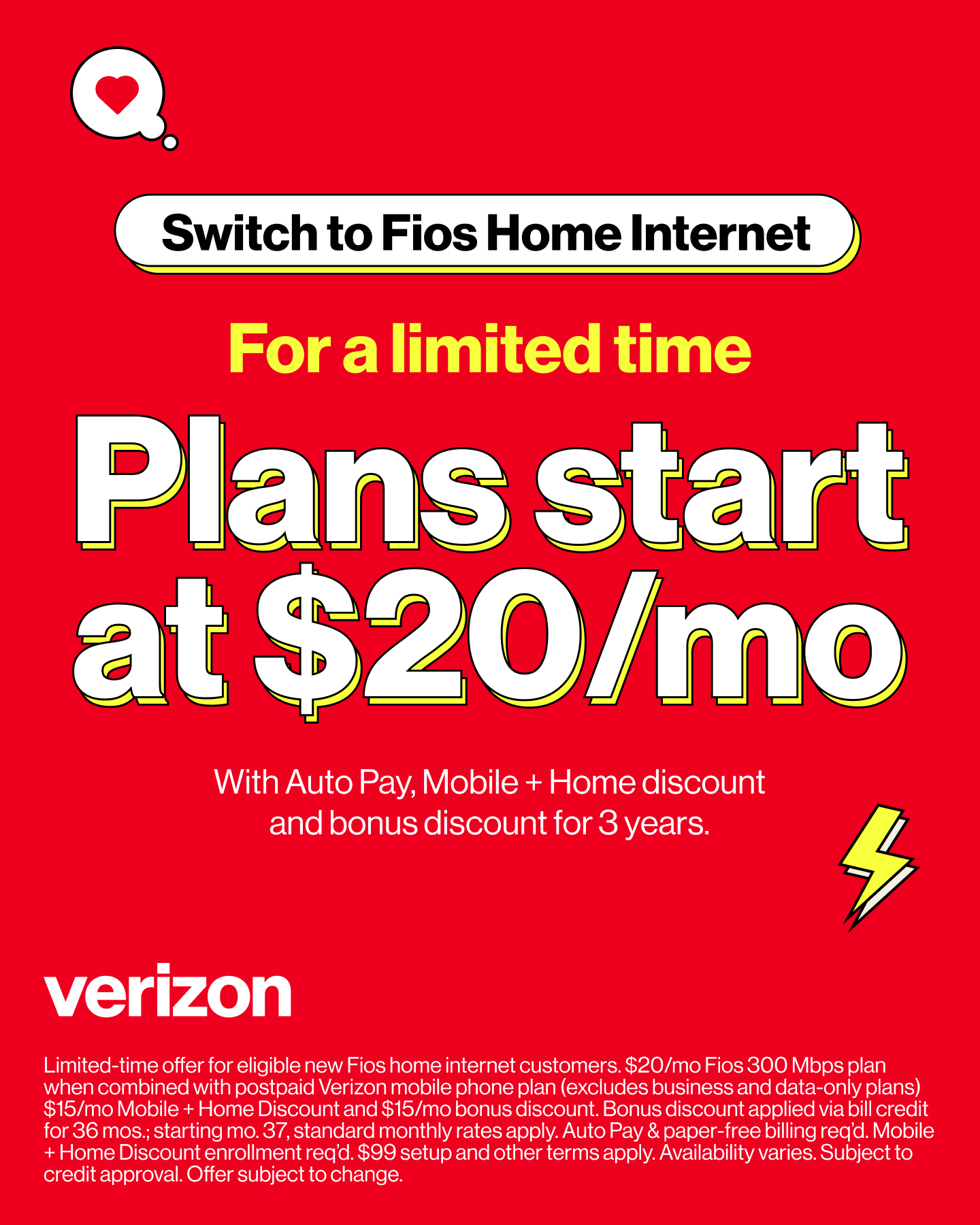 Verizon Facebook ad
