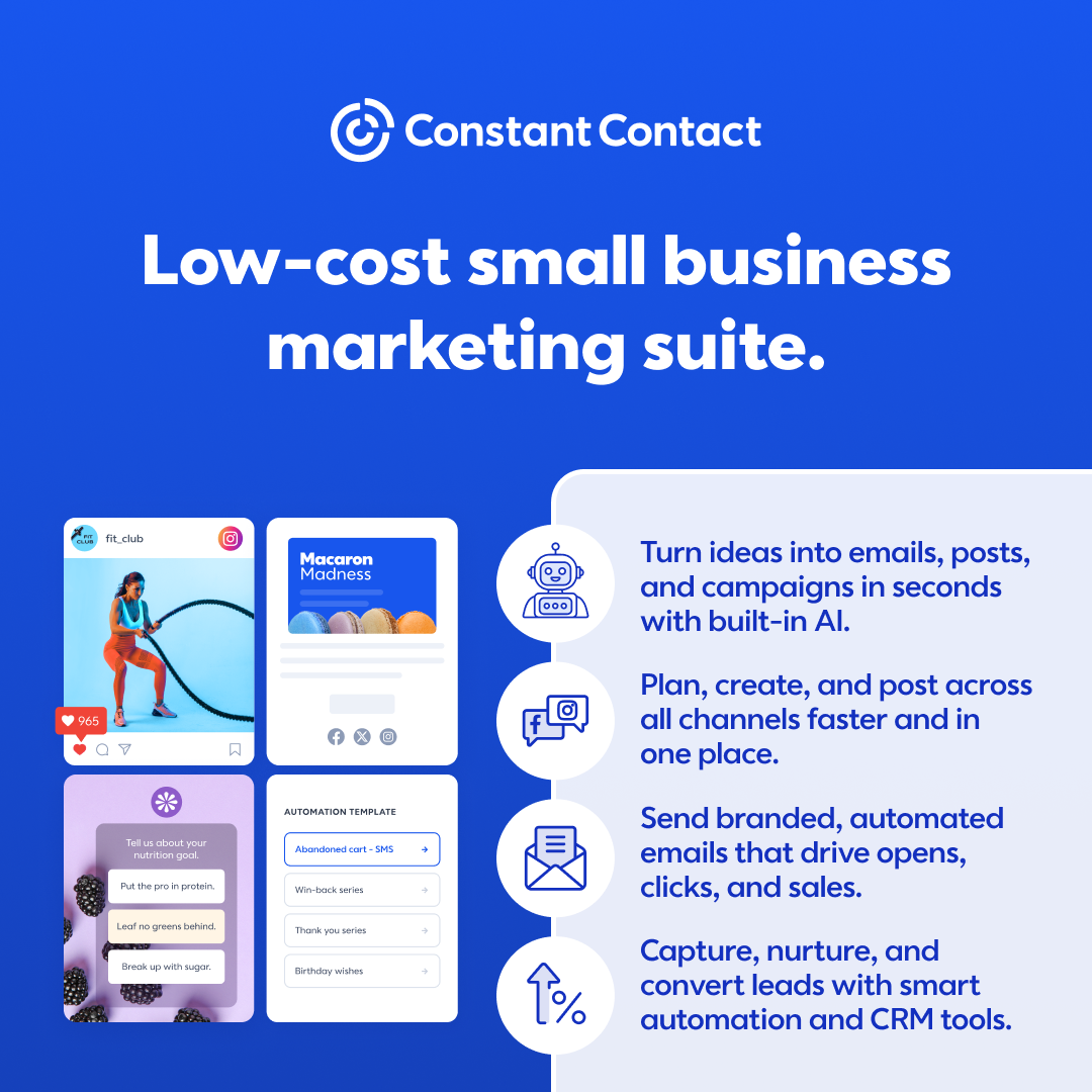 Constant Contact Facebook ad
