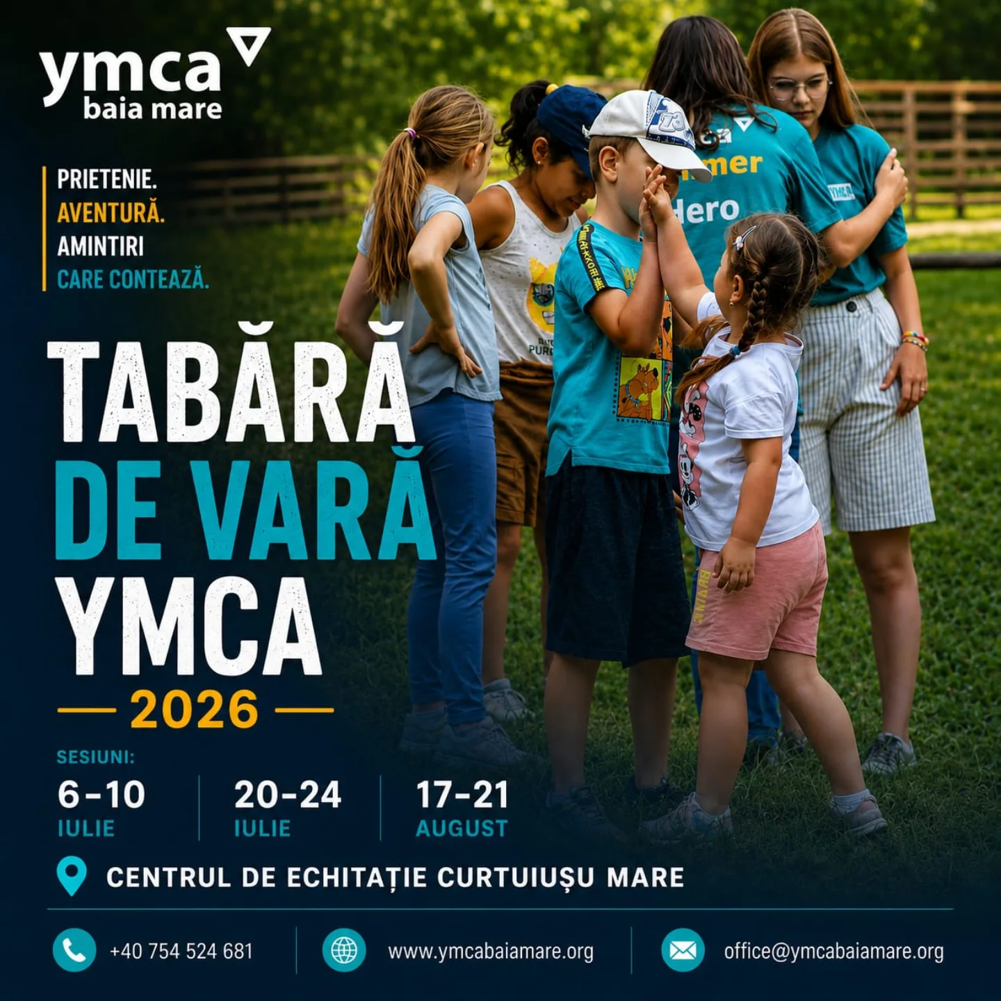 YMCA Baia Mare Facebook ad: Formular înscriere tabere YMCA Baia Mare 2026