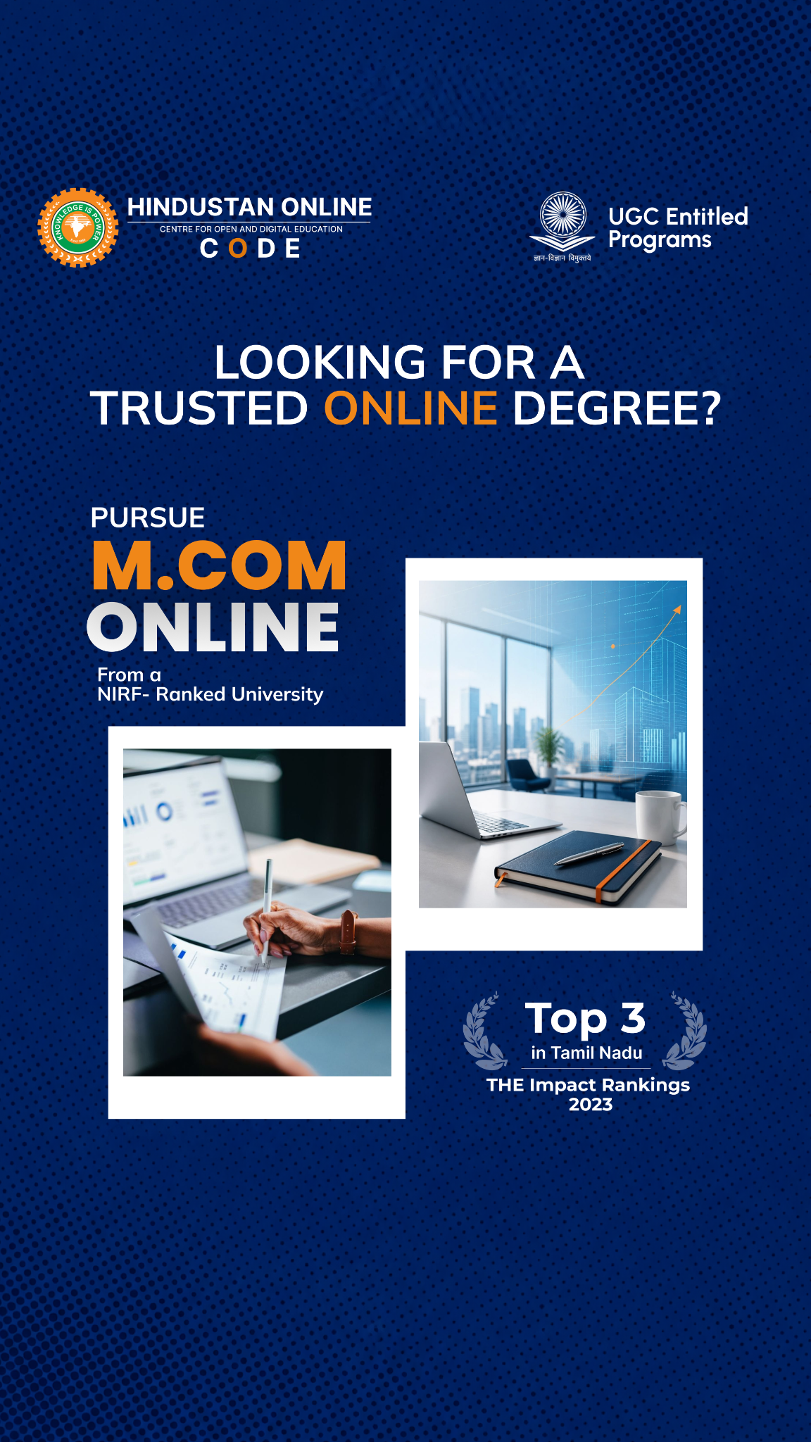 Hindustan Online Facebook ad: Admissions Closing Soon for Hindustan University Online…