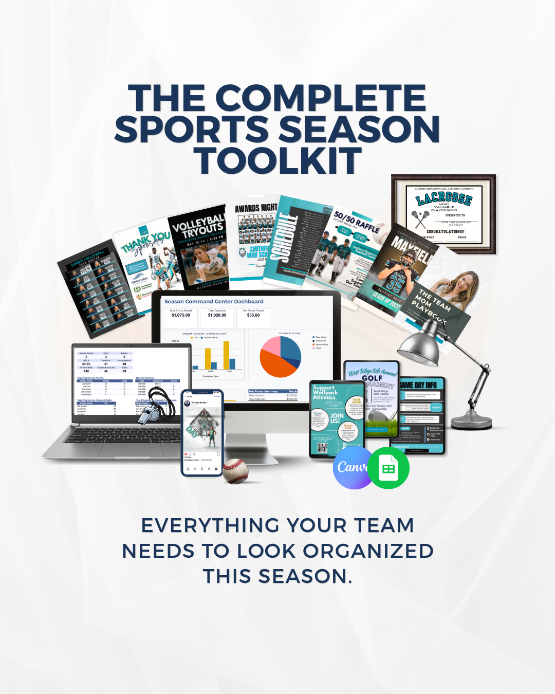 Season Suite Facebook ad: Get your team organized before the season gets…