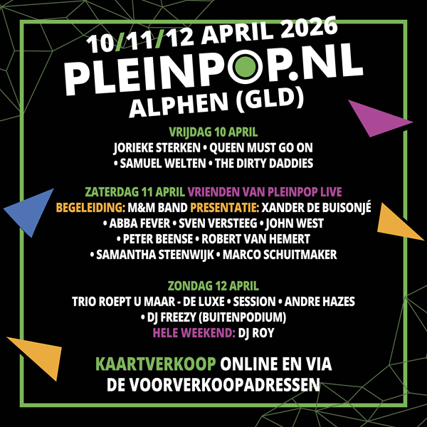 Pleinpop Alphen Facebook ad: Drie dagen lang hét gezelligste overdekte muziekfestival in…